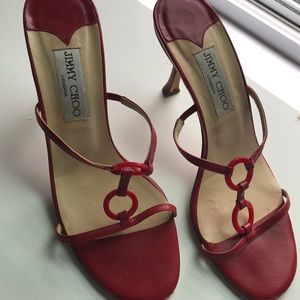 Sexy Authentic Red pair of Jimmy Choo Shoes